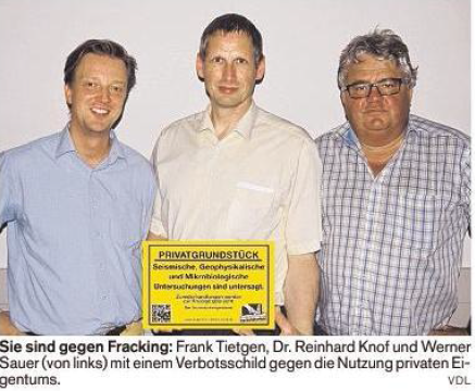 Flensburger Tageblatt: Gefahr für das Grundwasser