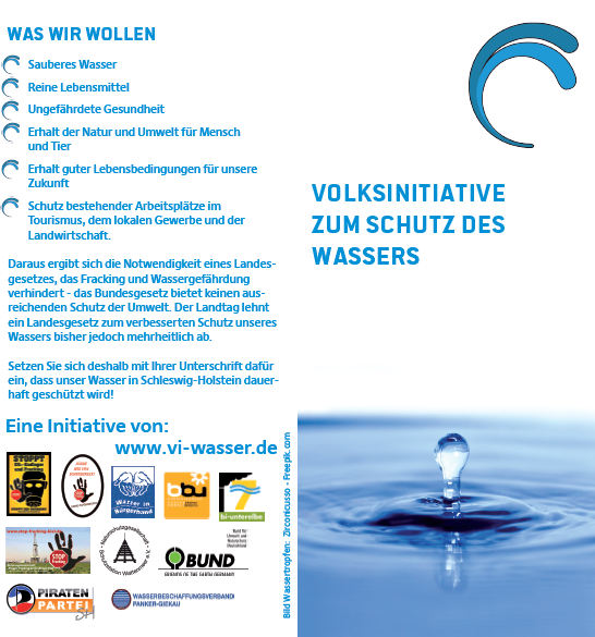 Presseeinladung zur Vorstellung der Volksinitiative zum Schutz des Wassers