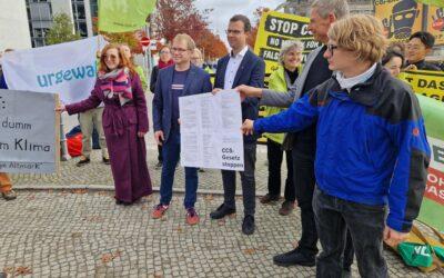 Pressemitteilung zur Übergabe eines Offenen Briefes gegen #CCS